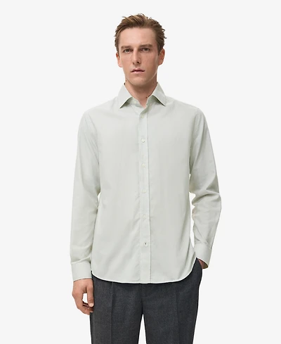 Mango Men's Regular Cotton Shirt