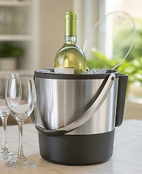 Oggi 3.8 Litre Ice Bucket with Flip Top Lid and Ice Scoop