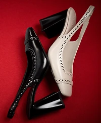 Karl Lagerfeld Paris Women's Siofra Square Toe Heels