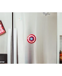 Marvel Studios Captain America 4-Inch Shield Prop Replica | Action Figure Statue, Desk Toy Accessories, Home Office Decor | The Avengers Infinity Saga