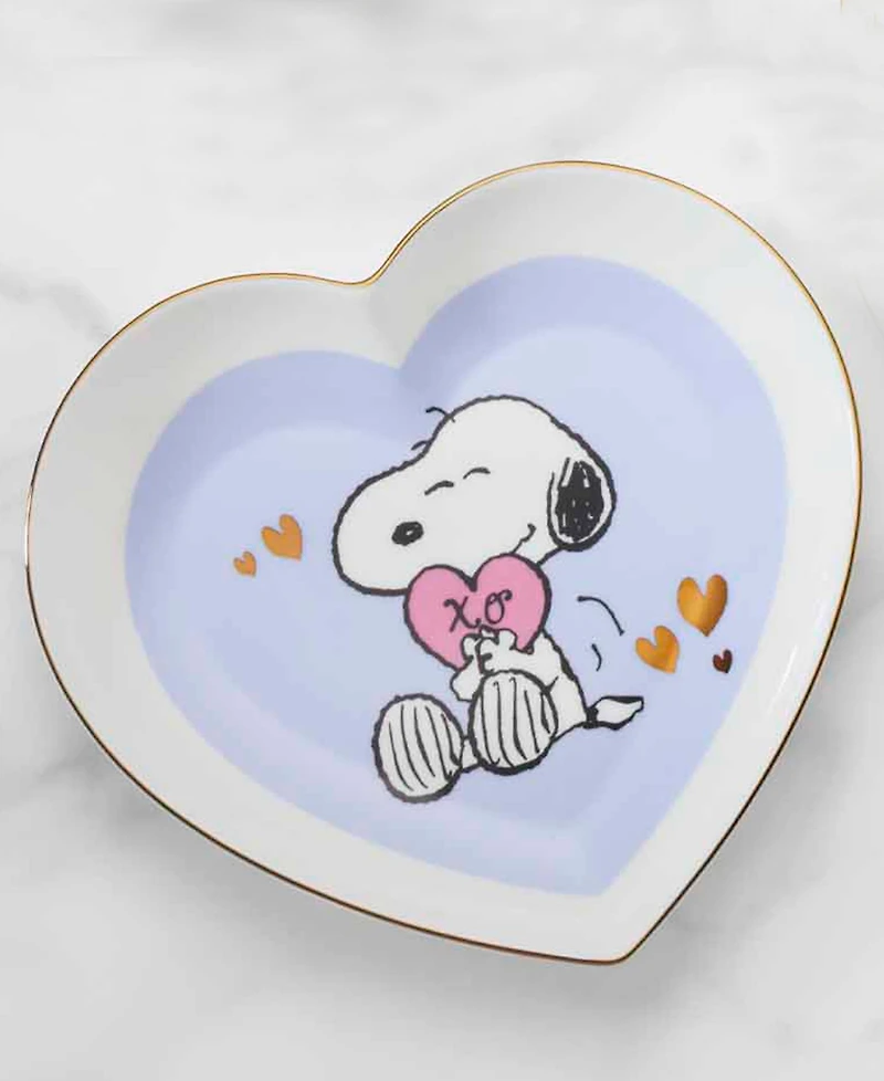 Lenox Snoopy Valentine's Day Heart Plates, Set of 4