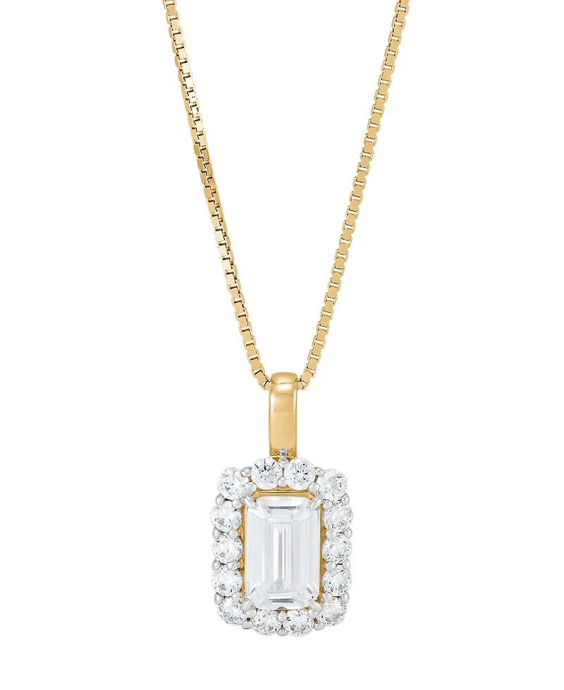 Grown With Love Certified Lab Diamond Pendant Necklace (1-1/2 ct. t.w.) 14K White Gold