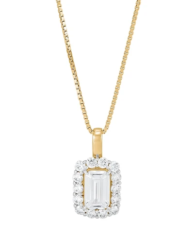 Grown With Love Certified Lab Diamond Pendant Necklace (1-1/2 ct. t.w.) 14K White Gold