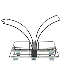 Household Essentials Glidez Steel Pull-Out Double 9 Gallon Plastic Trash Cans, Black