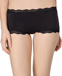 Maidenform Women's Everyday Pretty Lace Mid Rise Boyshort Panty