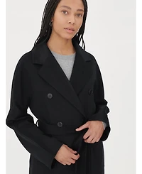 Gobi Cashmere Women's Double Breasted Long Coat