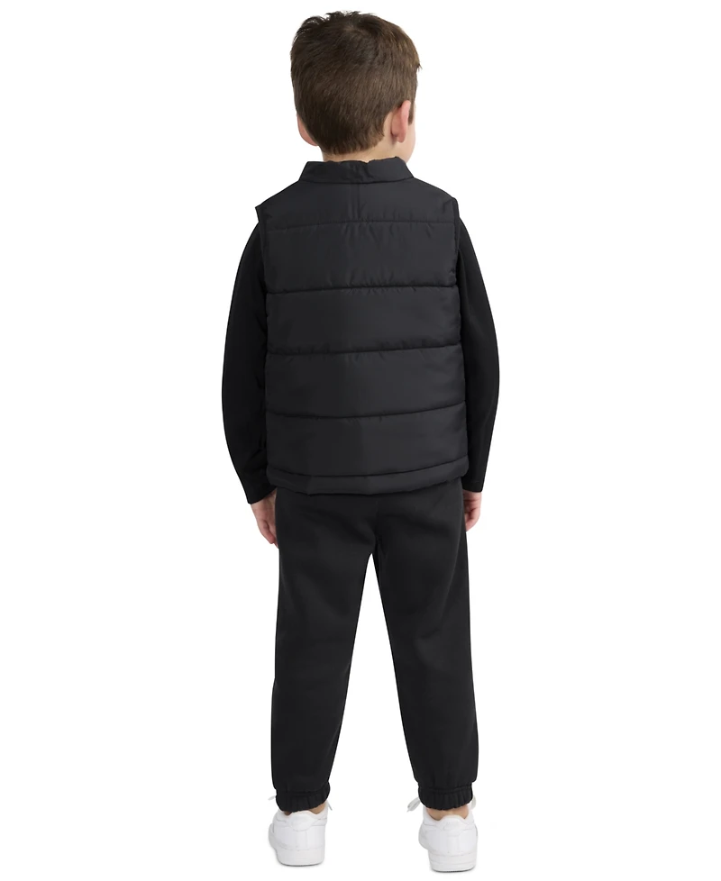 Nike Toddler Boys 3-Piece Solid Vest, Long Sleeve T-shirt and Pants Set