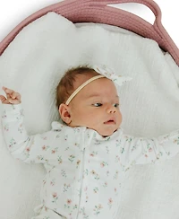 Copper Pearl Baby Girls' Eloise Printed Zip-Up Footed Pajamas