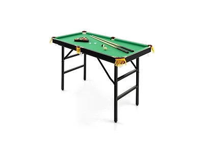 Boyel Living 47 Inch Folding Billiard Table with Cues and Brush Chalk Gaming Table