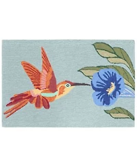 Liora Manne Front Porch Indoor Outdoor Hummingbird Sky Area Rug
