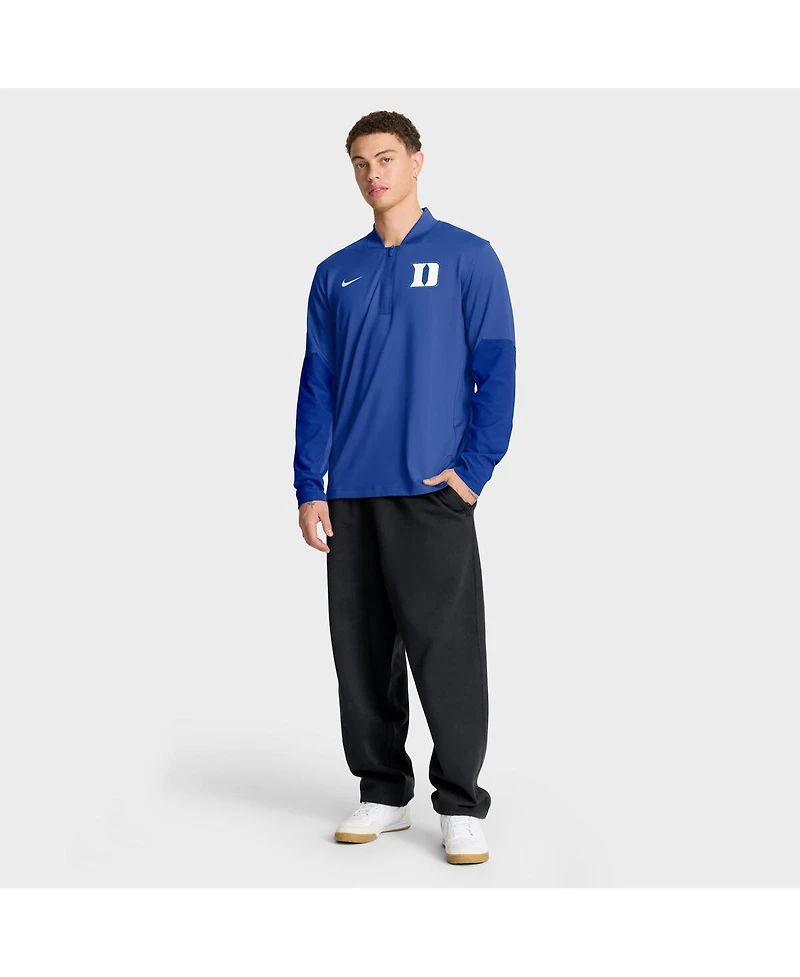 Nike Men's Royal Duke Blue Devils One Goal Performance Half-Zip Pullover Sweatshirt