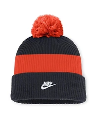 Nike Men's Navy/Orange Detroit Tigers Cooperstown Collection Peak Standard Cuffed Knit Hat with Pom