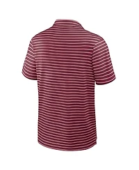 Nike Men's Crimson Alabama Tide 2025 Coaches Premium Tour Stripe Dri-fit Polo Shirt