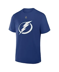 Fanatics Men's Nikita Kucherov Blue Tampa Bay Lightning Authentic Stack Name Number T-Shirt