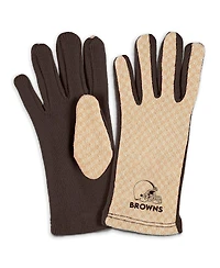 Wear by Erin Andrews Women's Cleveland Browns Tonal Microcheck Scarf Glove Set