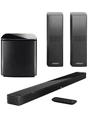 Bose Smart Ultra Dolby Atmos Soundbar, Black, Bundle with Bass Module 700 and 2x Surround Speakers 700