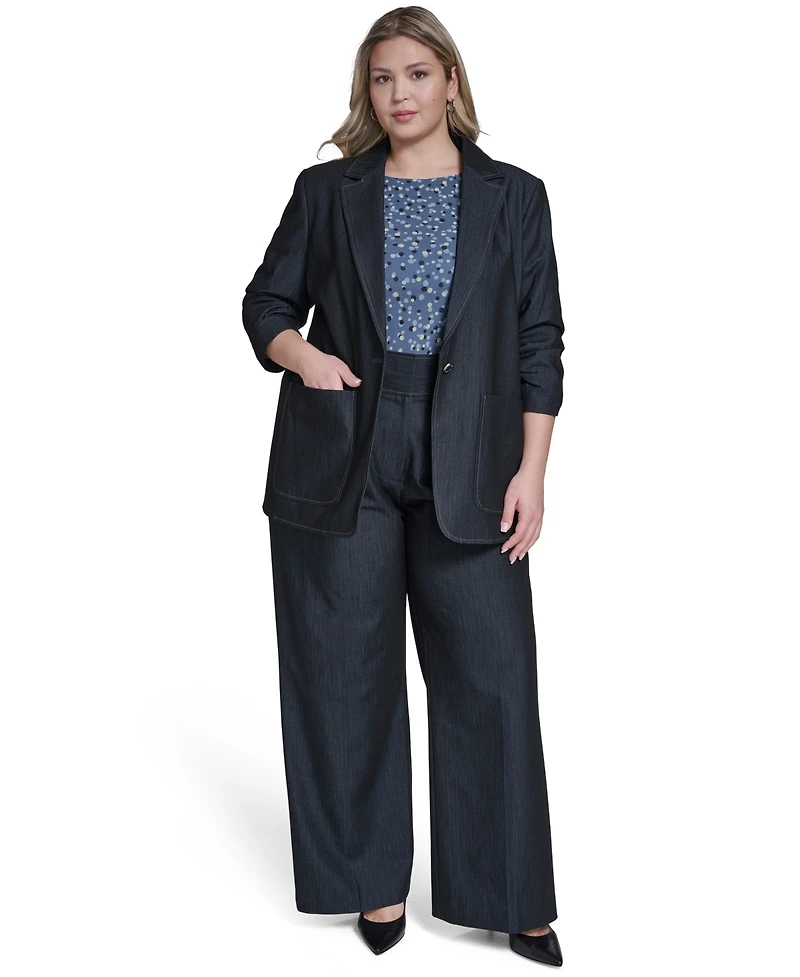 Calvin Klein Plus Notch Collar Jacket