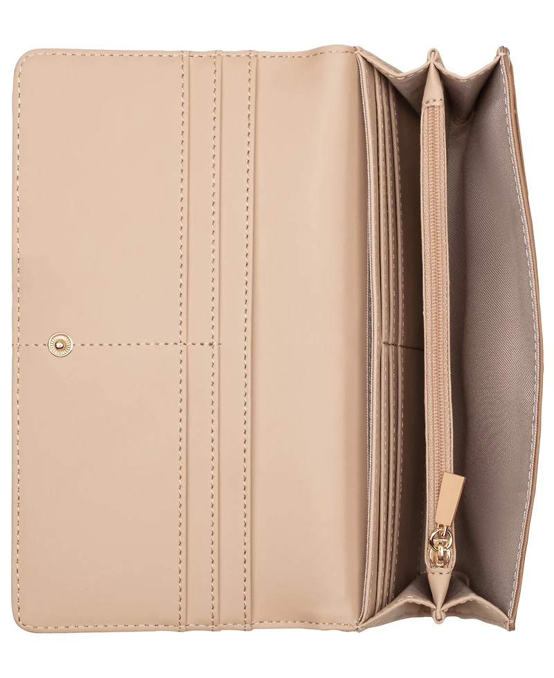 Nine West Lockup 9S Zip Around Wristlet