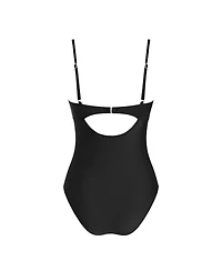 Cupshe Women's Sweetheart One Piece Swimsuit with Mesh Detail