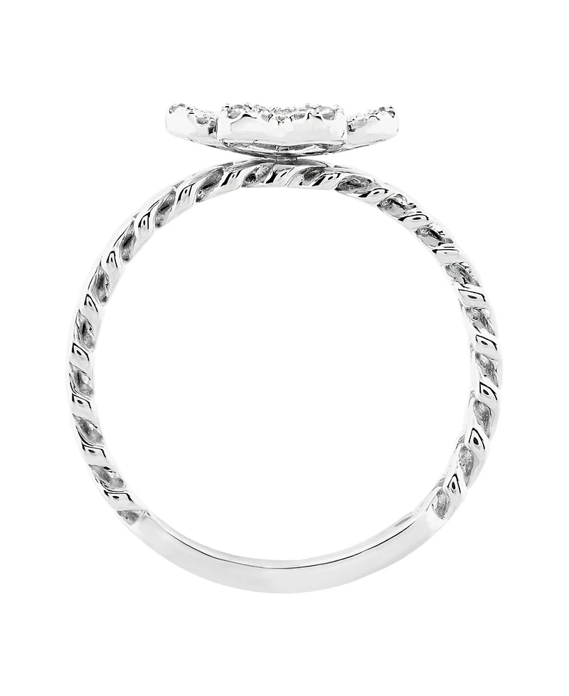 Macy's White Baguette Diamond Ring (1/4 ct. t.w.) in 10k White Gold