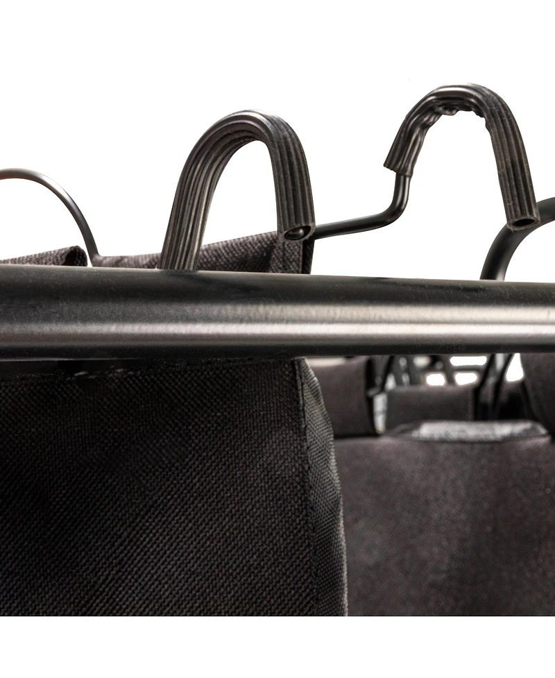 Household Essentials Rolling Laundry Sorter, 4 Bag Laundry Sorter Cart with Washable and Removable Bags, Black