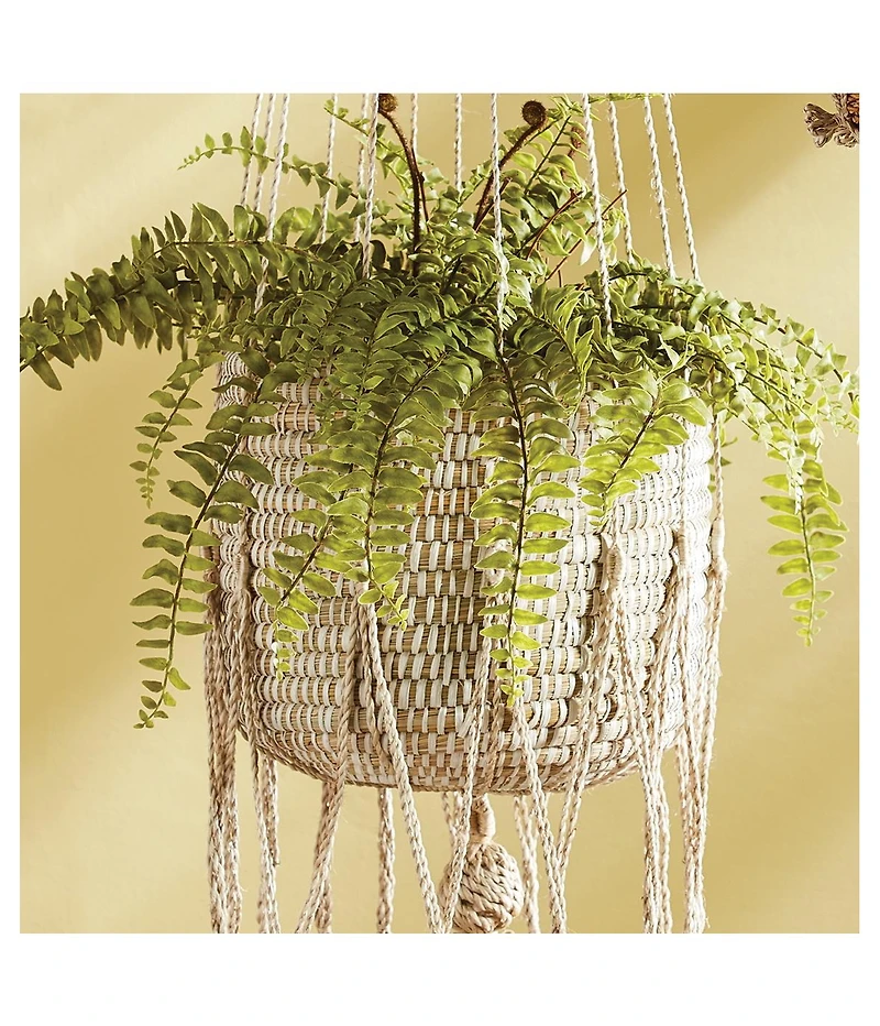 Gaia Jute Hanging Basket 11.75"