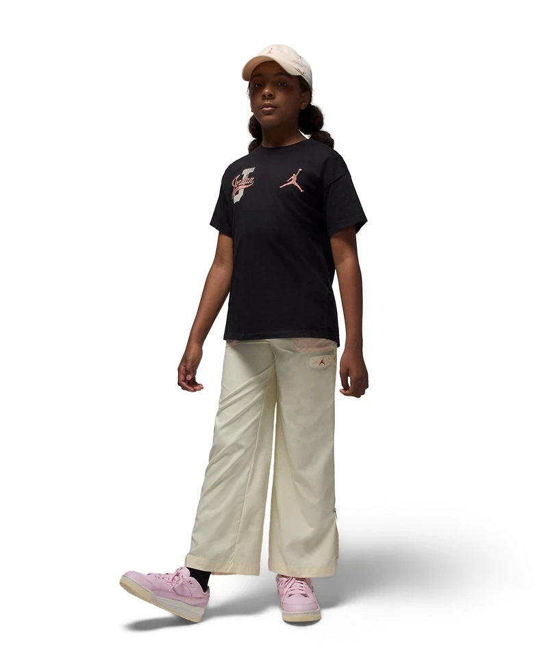 Jordan Big Girls Distressed Collegiate T-Shirt