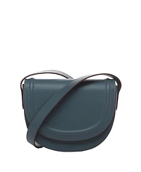 Small Leather Saddle Crossbody Bag
