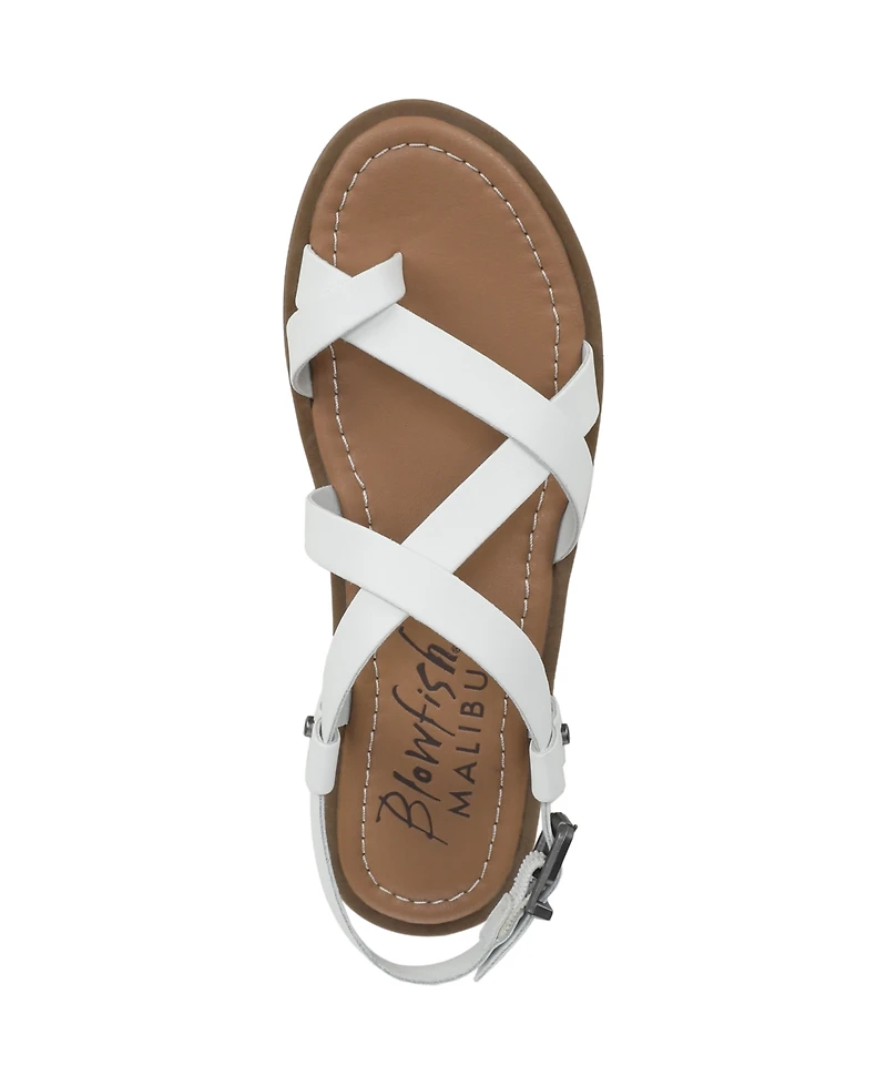 Blowfish Malibu Women's Devon 3 Toe Loop Strappy Flat Sandals