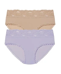 Skarlett Blue Women's Goddess Lace Trim Hipster 2-Pack