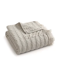 Levtex Wilhemina Stone Washed Quilted Throw, 50" x 60"