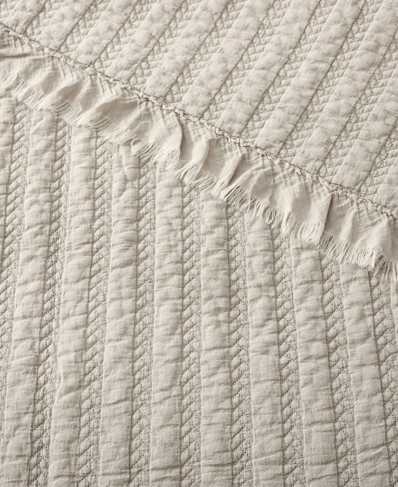 Levtex Wilhemina Stone Washed Quilted Throw, 50" x 60"