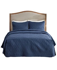 Madison Park Quebec Open Corner Pleated Quilted Bedspread