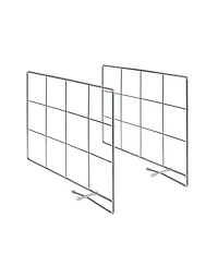 Household Essentials Metal Shelf Organizers for Closet Organization, Silver