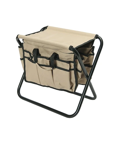 Household Essentials Collapsible Utility Stool, Tan