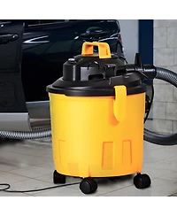 Ecooso Shop Vacuum Wet & Dry, 5-Gal 6 Peak Hp Vac with Powerful Suction & Blower, 2-in-1 Crevice Nozzle, Pet Hair, Car Cleaning