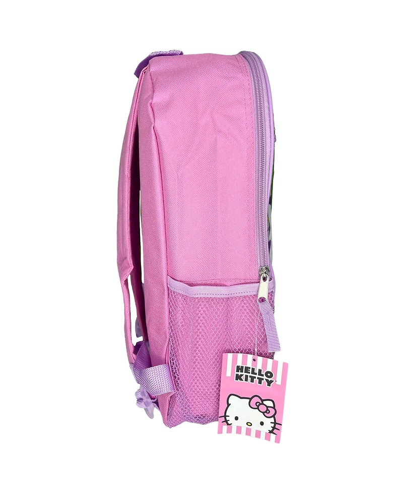 Hello Kitty 16" 4pc Backpack Set with Lunch Kit, Key Chain & Carabiner