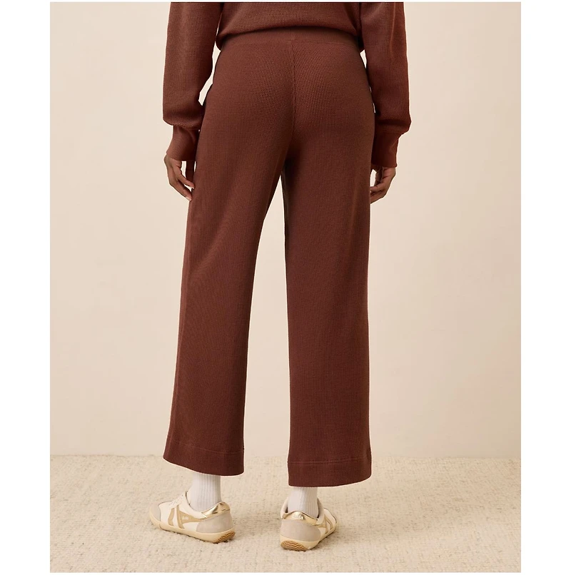 Pact Women's Thermal Waffle Wide Leg Pant