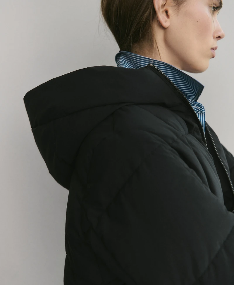 Mango Women's Hood Puffer Coat