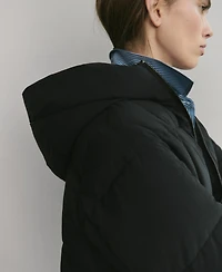 Mango Women's Hood Puffer Coat