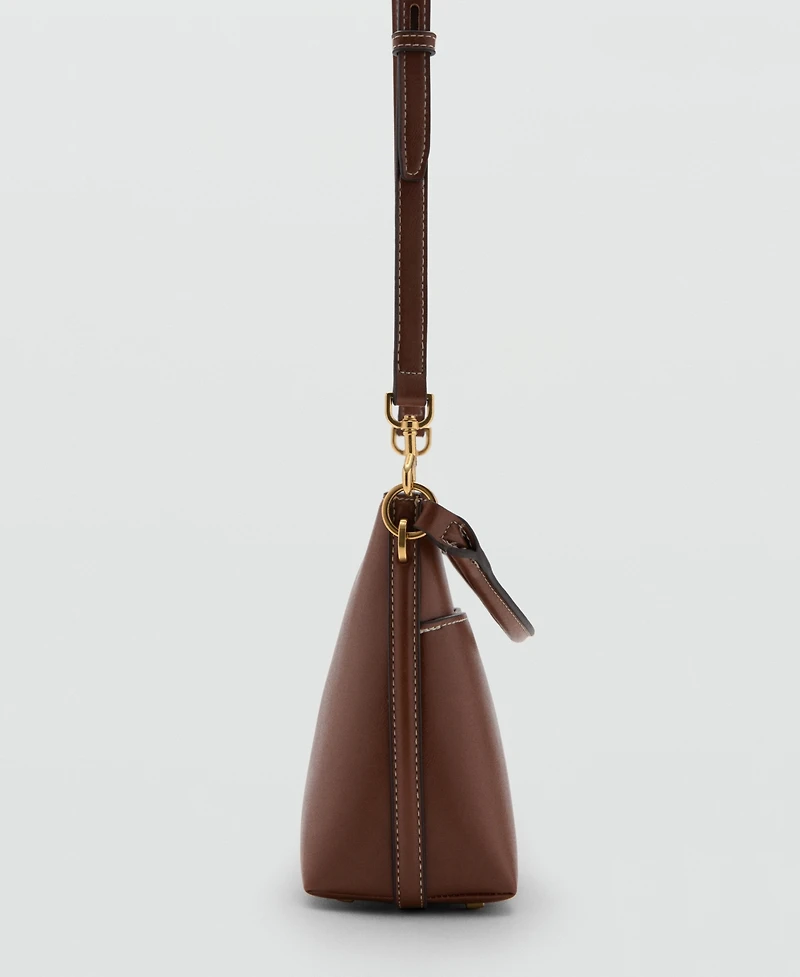Mango Women's Metal Detail Bucket Bag
