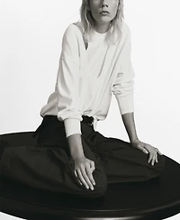 Mango Women's Oversized Combined Sweater