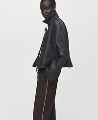 Mango Women's Side Striped Trousers