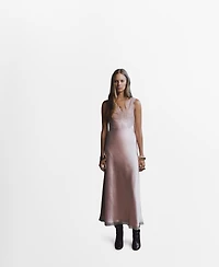 Mango Women's Satin Camisole Dress