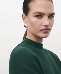 Mango Women's Ribbed Perkins Neck Sweater