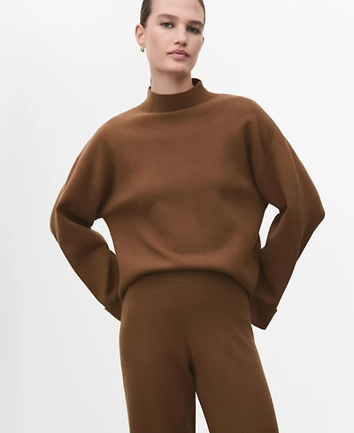 Mango Women's High Collar Sweater