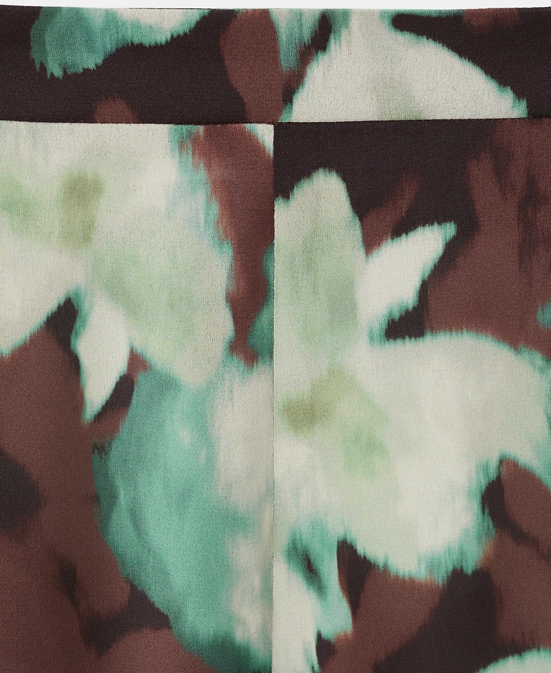 Mango Women's Printed Flared Pants