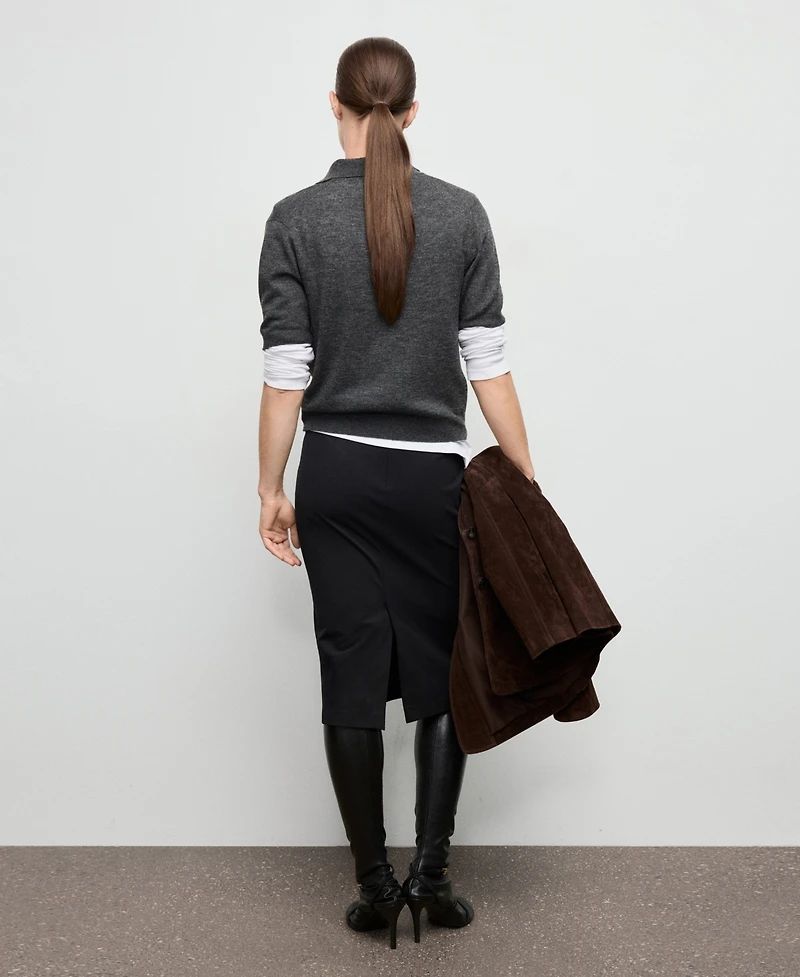 Mango Women's Midi Pencil Skirt