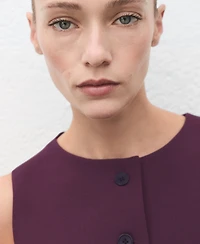 Mango Women's Buttons Suit Vest