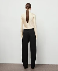 Mango Women's High-Waisted Barrel Jeans